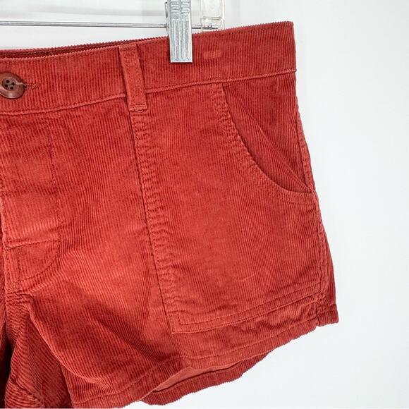 Birdwell Women's Classic Corduroy Shorts Mid Rise Red Size 12 Outdoor Gorpcore - Picture 8 of 15